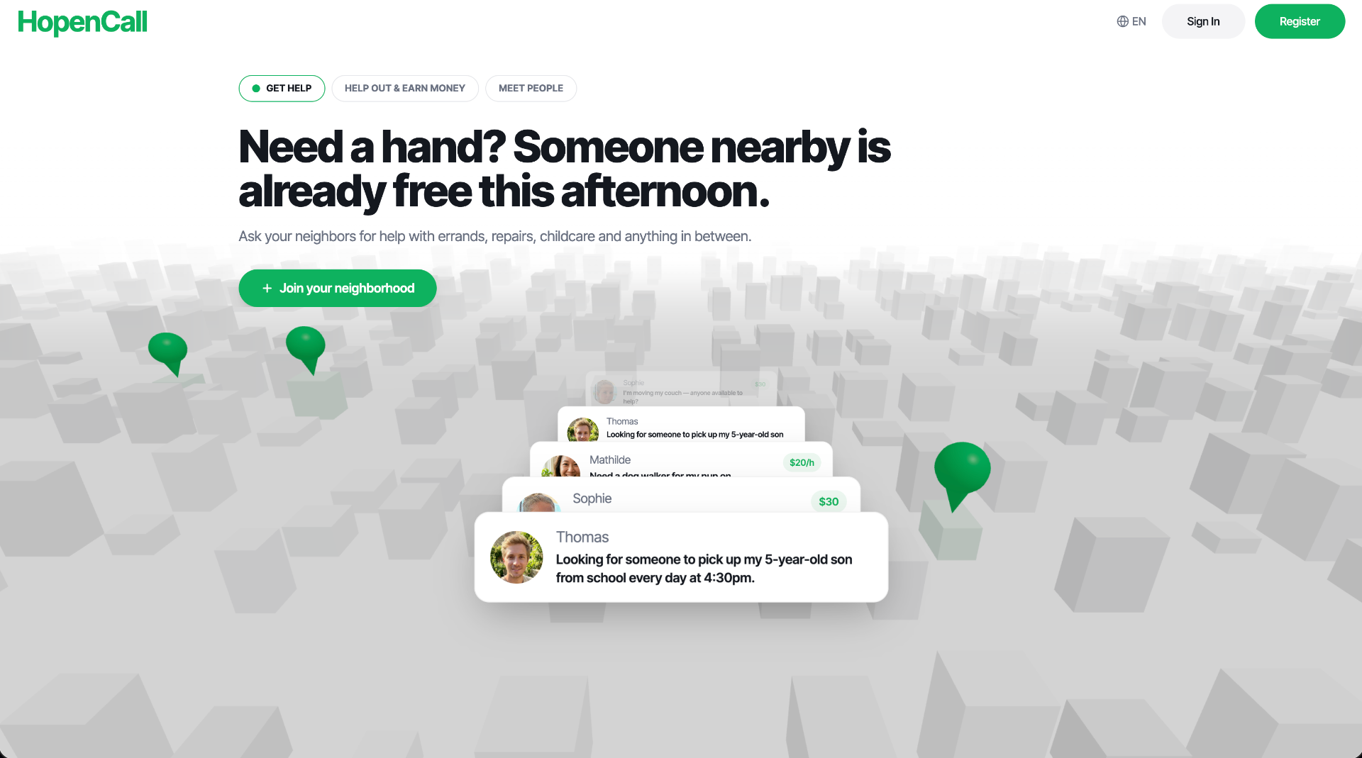 HopenCall website